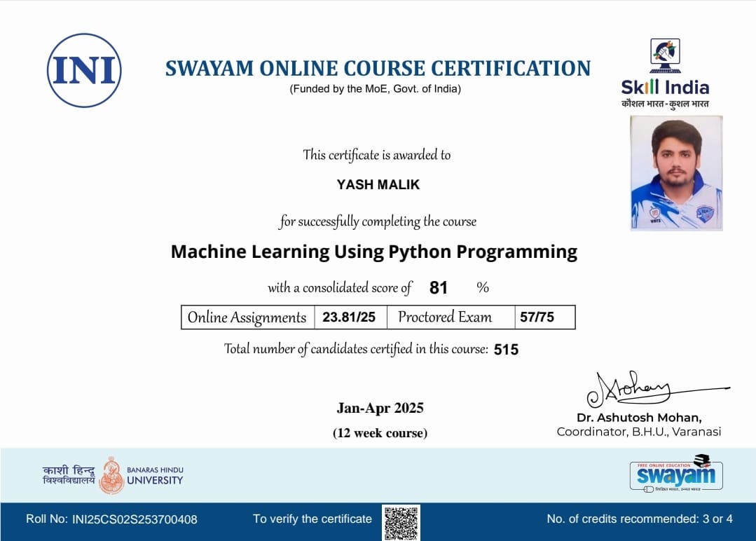 ML Certificate